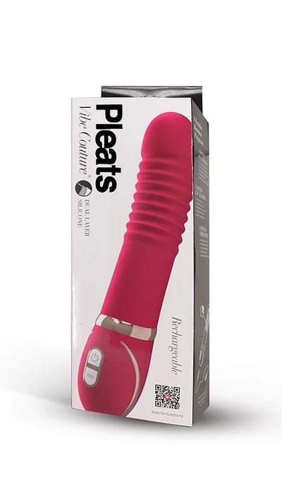 P Gopaldas | Vibe Couture Pleats Pink Rechargeable G-Spot Massager Vibrator