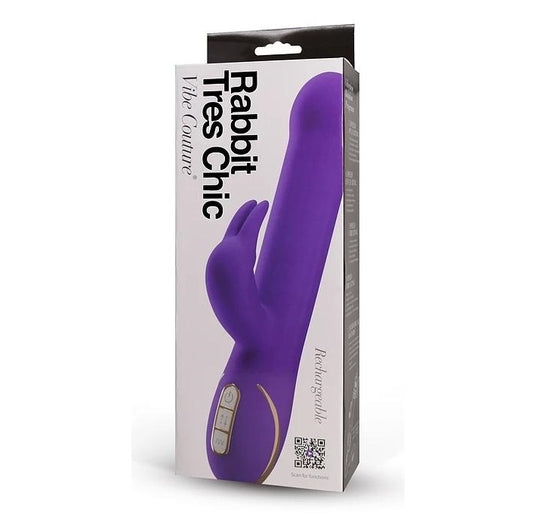 P Gopaldas | Vibe Couture Rabbit Tres Chic Jumping Beads Vibrator Purple