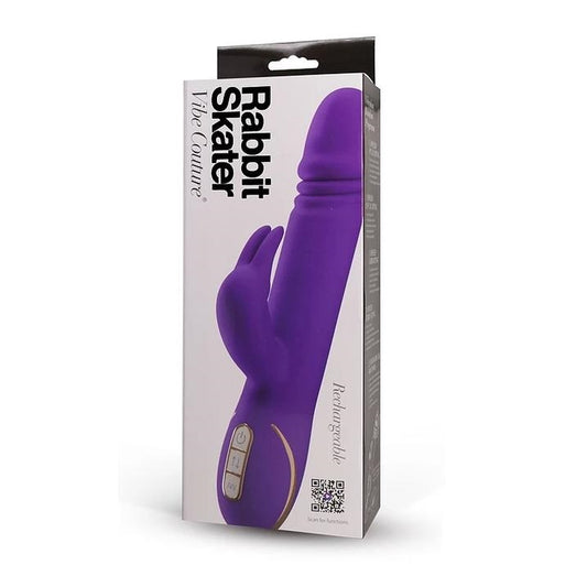 P Gopaldas | Vibe Couture Rabbit Skater Thrusting Vibrator Purple