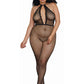 Dreamgirl Lingerie Fishnet Bodystocking with Open Crotch Size Queen