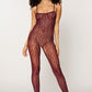 Dreamgirl  Lingerie Catsuit Bodystocking & Shrug Burgundy Size OS