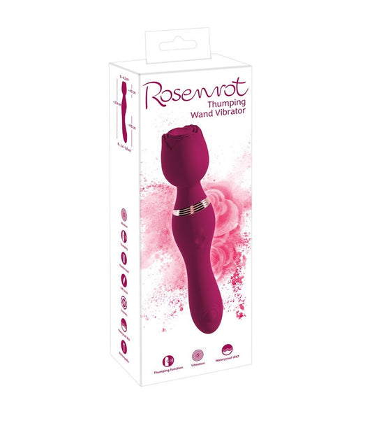 Orion | Rose Thumping Wand Vibrator