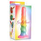 Curve Toys | Simply Sweet 6.5" Zigzag Rainbow Dildo