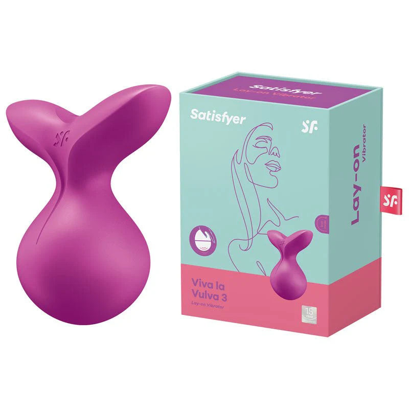 Satisfyer Viva La Vulva 3 Violet USB Rechargeable Stimulator Vibrator