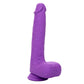 CalExotics Rechargeable Gyrating Thrusting Silicone Studs Vibrator Dildo Purple