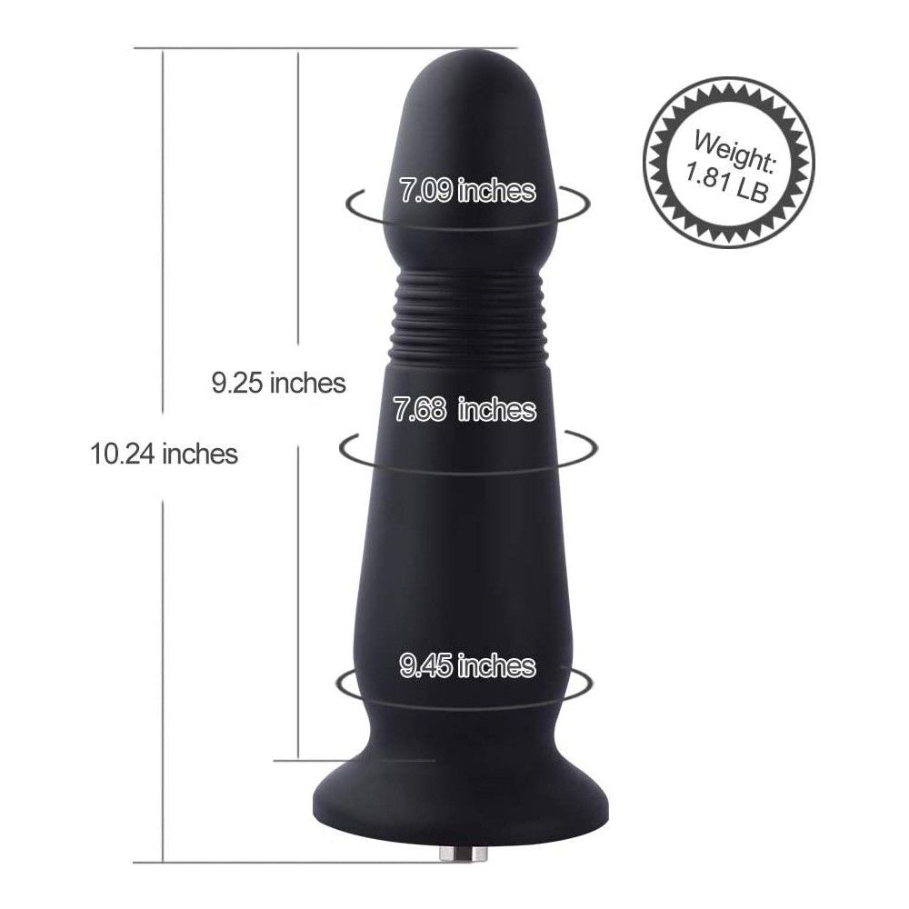 HiSmith - 10.24" Silicone Grenade Anal Plug Dildo (KlicLok)