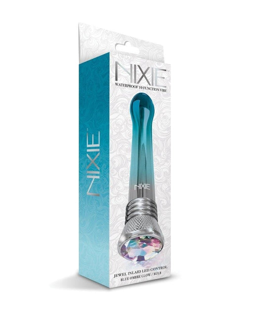 Global Novelties | Nixie Jewel Ombre Bulb Vibe Blue Glow