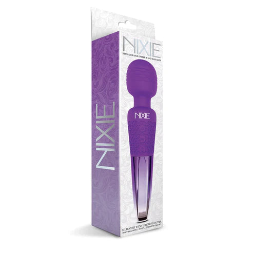 Global Novelties | NIXIE Rechargeable Wand Massager Purple Ombre Metallic