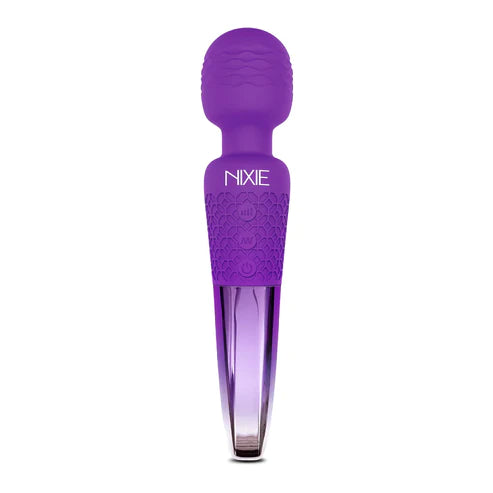 Global Novelties | NIXIE Rechargeable Wand Massager Purple Ombre Metallic