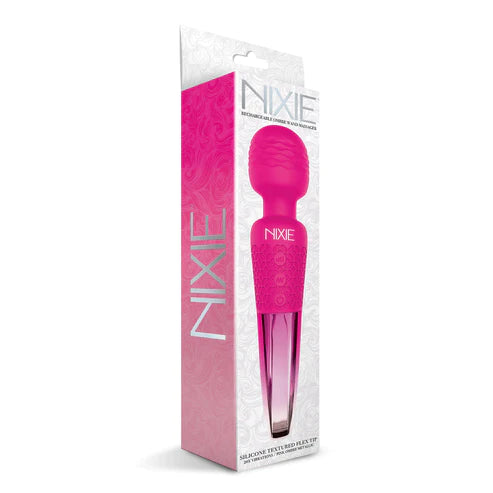 Global Novelties | NIXIE Rechargeable Wand Massager Pink Ombre Metallic