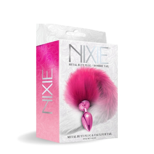 Global Novelties | NIXIE Metal Butt Plug With Tail Metallic Pink