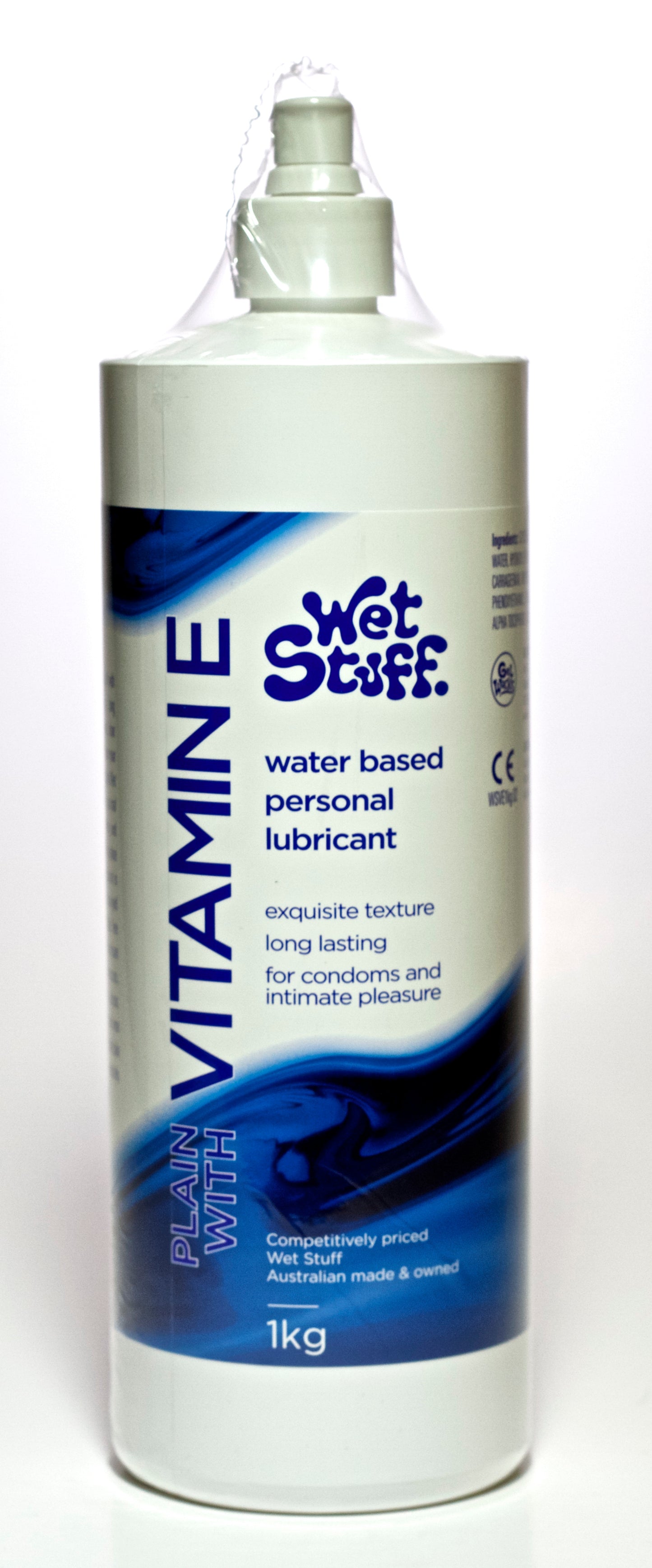 Wet Stuff Plain with Vitamin E Water Based Lube Lubricant 1kg