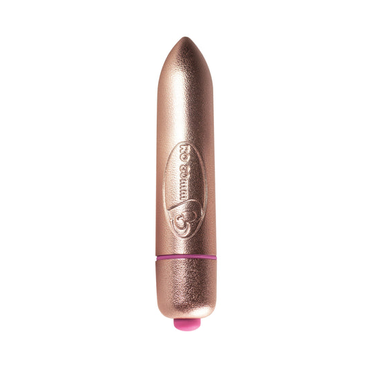 Rocks Off RO-80mm 7 Speed Precious Rose Gold Vibrating Bullet