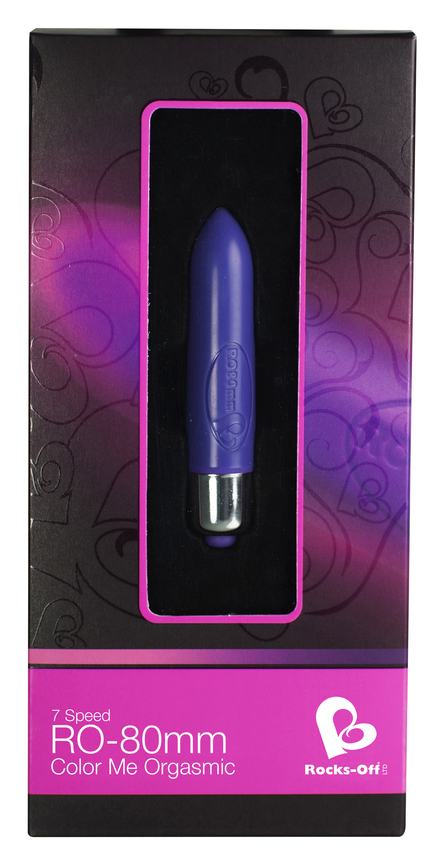 RO-80mm 7 Speed Colour Me Orgasmic Vibrating Bullet