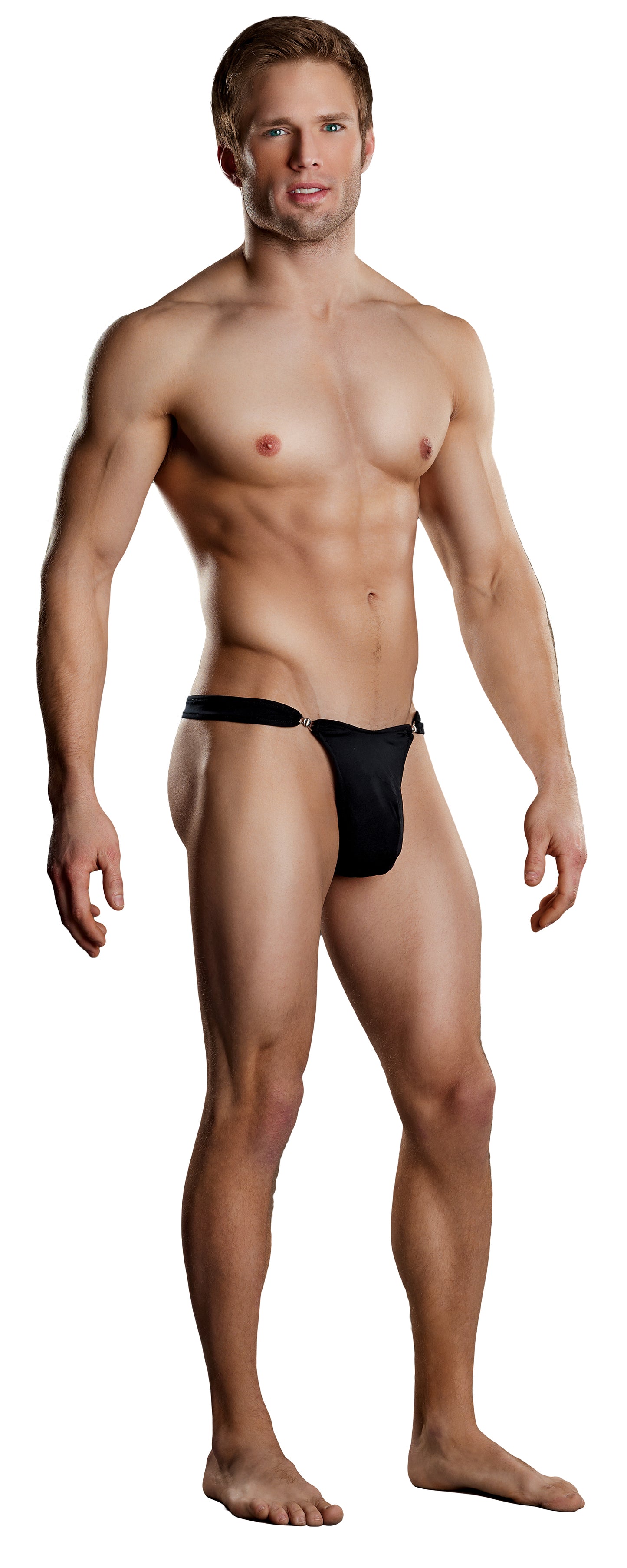 Male Power Male Power Bong Clip Thong Black Size S/M or M/L or L/XL