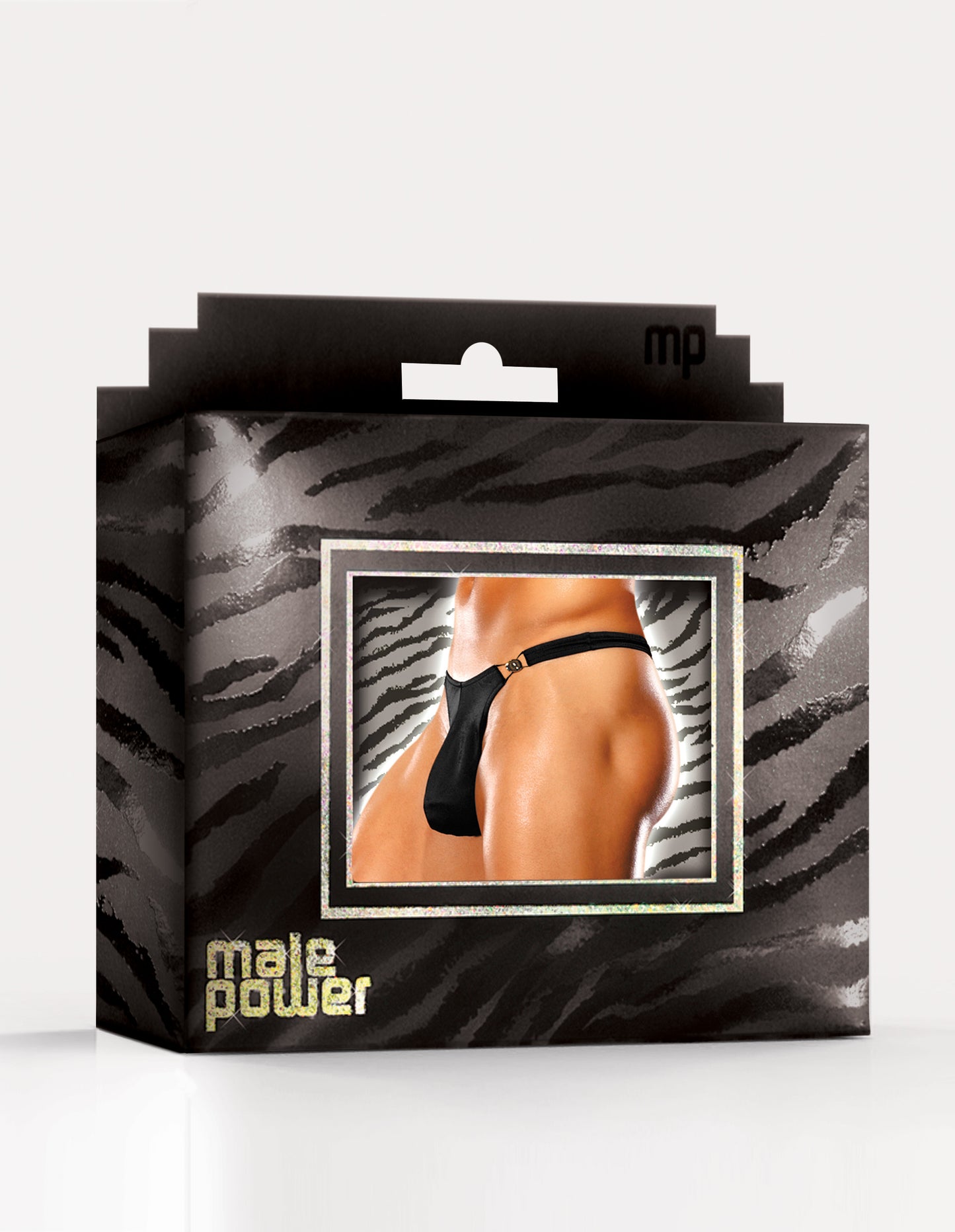 Male Power Male Power Bong Clip Thong Black Size S/M or M/L or L/XL