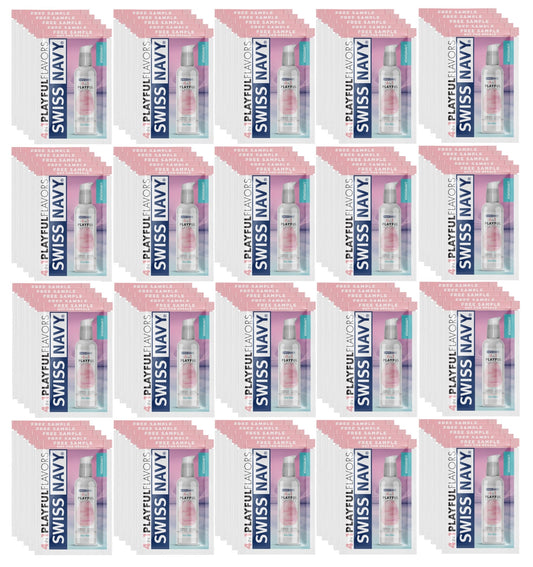 Swiss Navy Cotton Candy Edible Lube Lubricant 5ml Sachets (100 Pack)