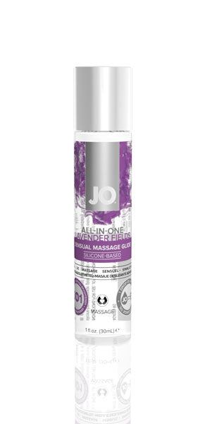 JO Massage Glide All-In-One Sensual Lavender Fields Silicone Lubricant 1oz/30ml