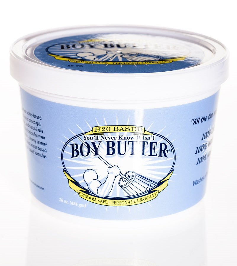 Boy Butter Original Tub Oil Based + H2O Water Based Lube Lubricant - 2 Pack