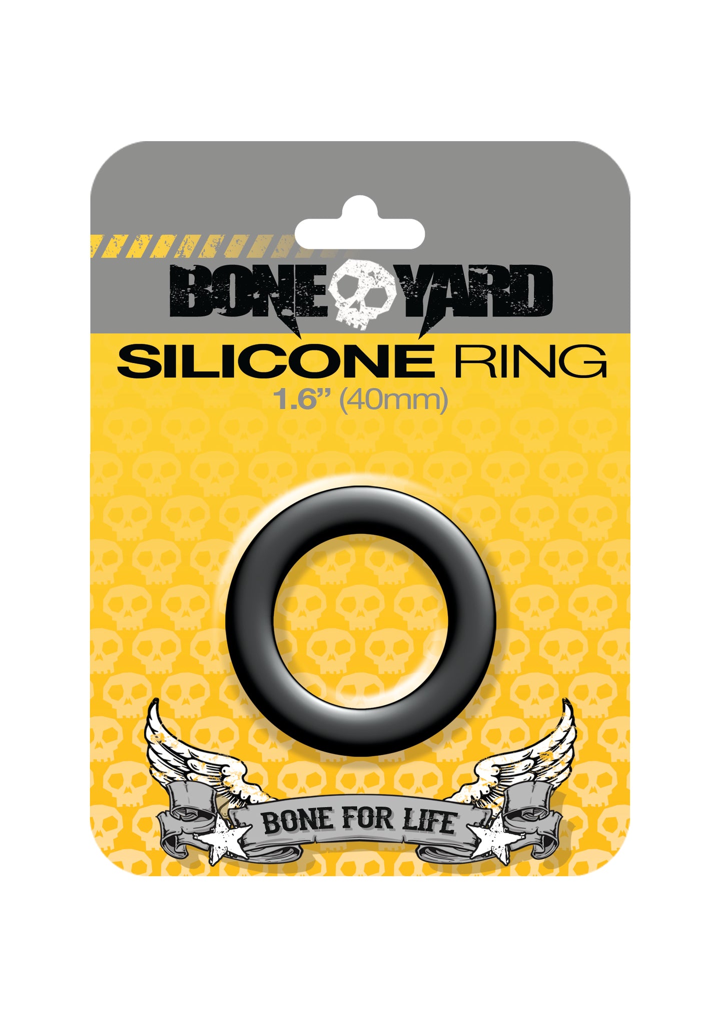 Boneyard Silicone Cock Ring 40mm Black