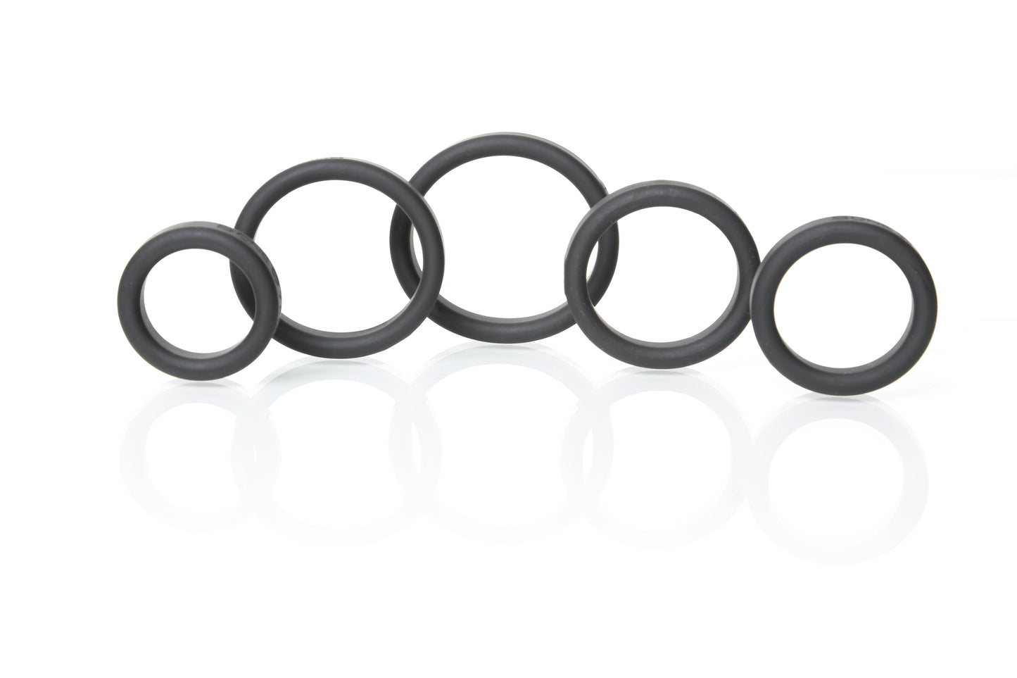 Boneyard Silicone Ring 5 Pc Kit Black