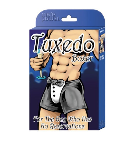 Male Power Tuxedo Boxer Novelty Underwear Black Hens Party One Size