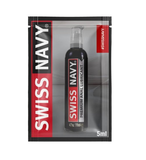 Swiss Navy Premium Anal Lube Lubricant Sample 1/5/10/15/20/25/50/100 Sachets 5ml