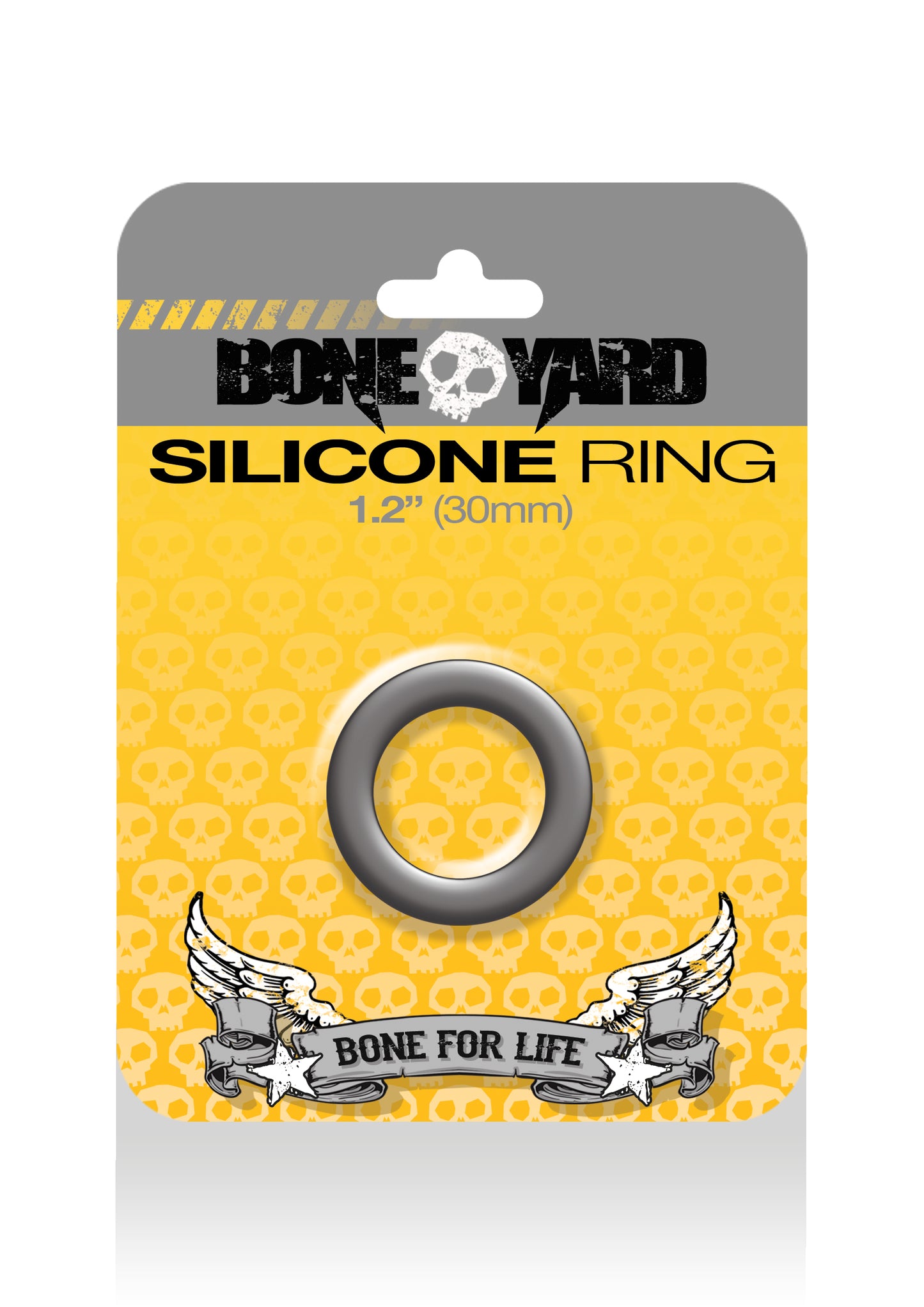 Boneyard Silicone Cock Ring 30mm Grey