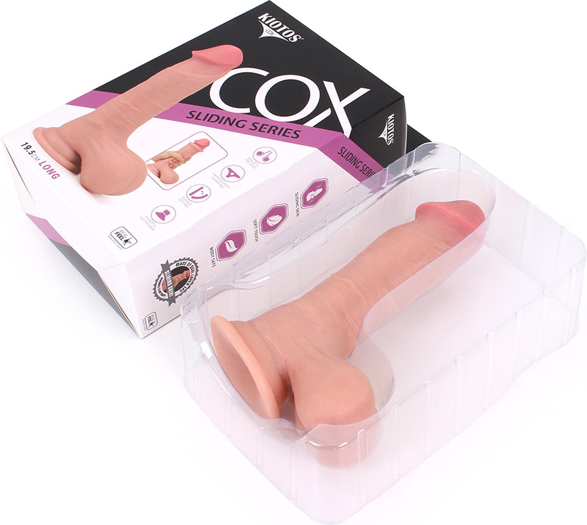 O-Products | Kiotos Cox Sliding Skin Dildo 19.5cm Flesh