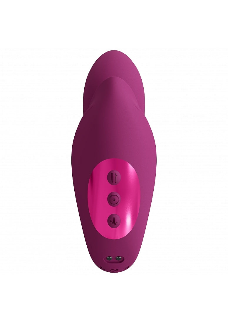 Shots Toys | VIVE Yumi Triple Motor G-Spot Finger Motion Vibrator and Flickering Tongue Stimulator Pink