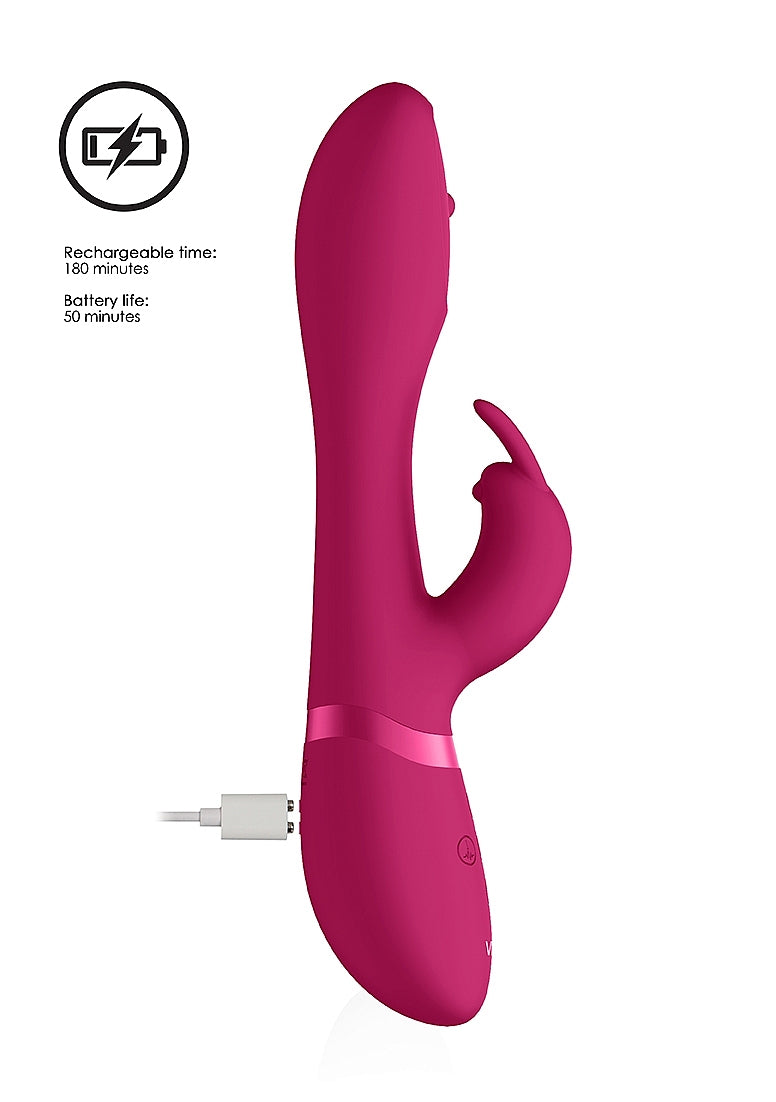 Shots Toys | VIVE Mira Spinning G-Spot Rabbit Vibrator Pink