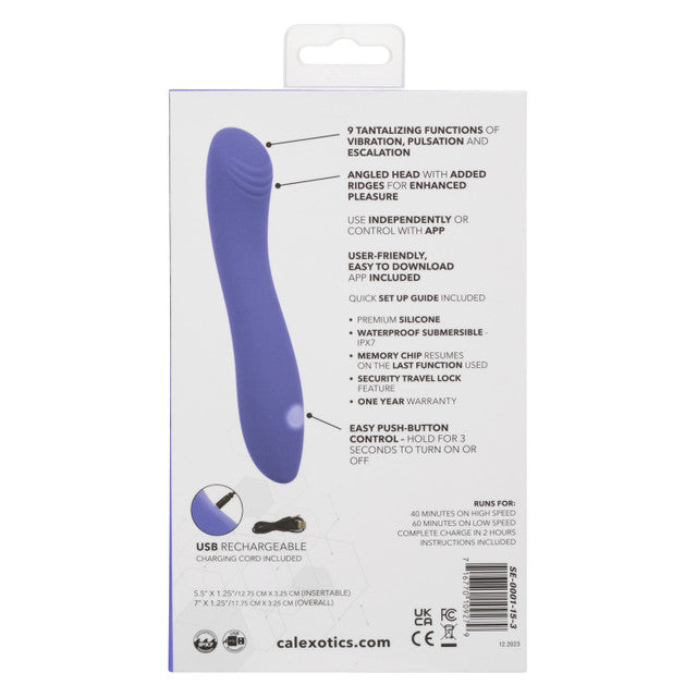 CalExotics Connect™ Contoured "G" - App Control G-Spot Vibrator