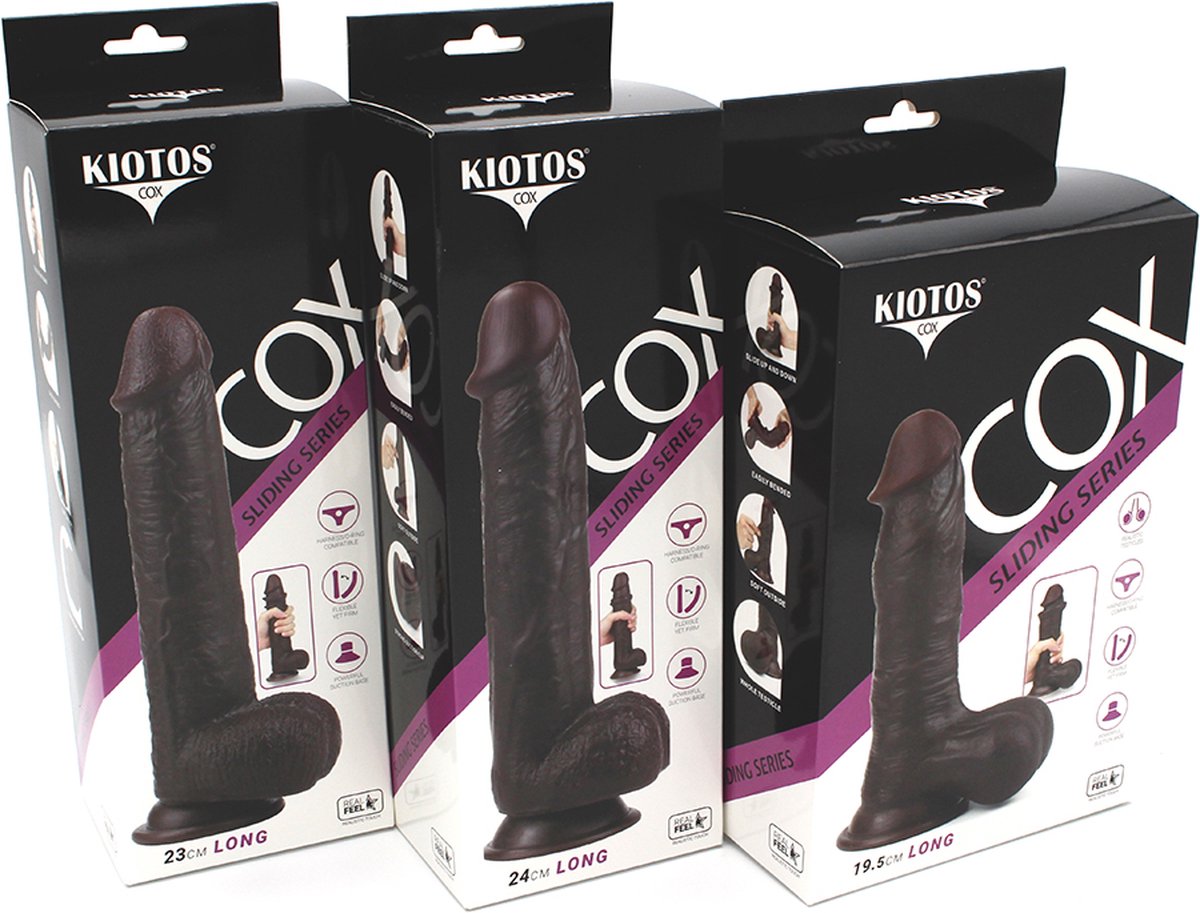 O-Products | Kiotos Cox Sliding Skin Dildo 19.5cm Black