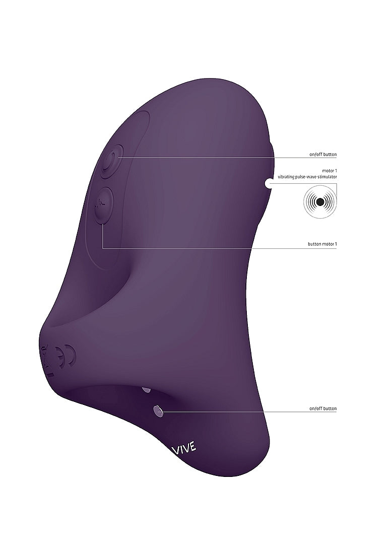 Shots Toys | VIVE Hana Ergonomic Clitoral Finger Vibrator Purple