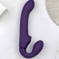 Shots Toys | VIVE AI Dual Vibrating & Air Wave Tickler Strapless Strap-On Purple