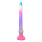 NMC 17.5" Liquid Silicone Glow In The Dark Mix Color Silicone Monster Anal Plug Dildo