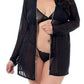 Dreamgirl Lingerie Robe Bralette & Thong Size XL/2X/3X