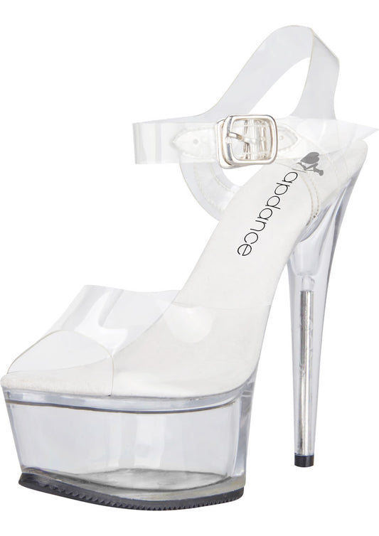 Ellies Shoes | Clear Platform Sandal With Quick Release Strap 6" Heel - Size 7, 8, 9