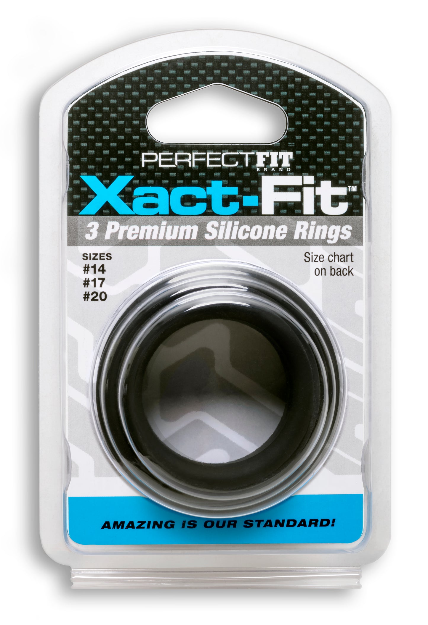 PerfectFit Xact-Fit Silicone Rings Mixed 3 Ring Kit