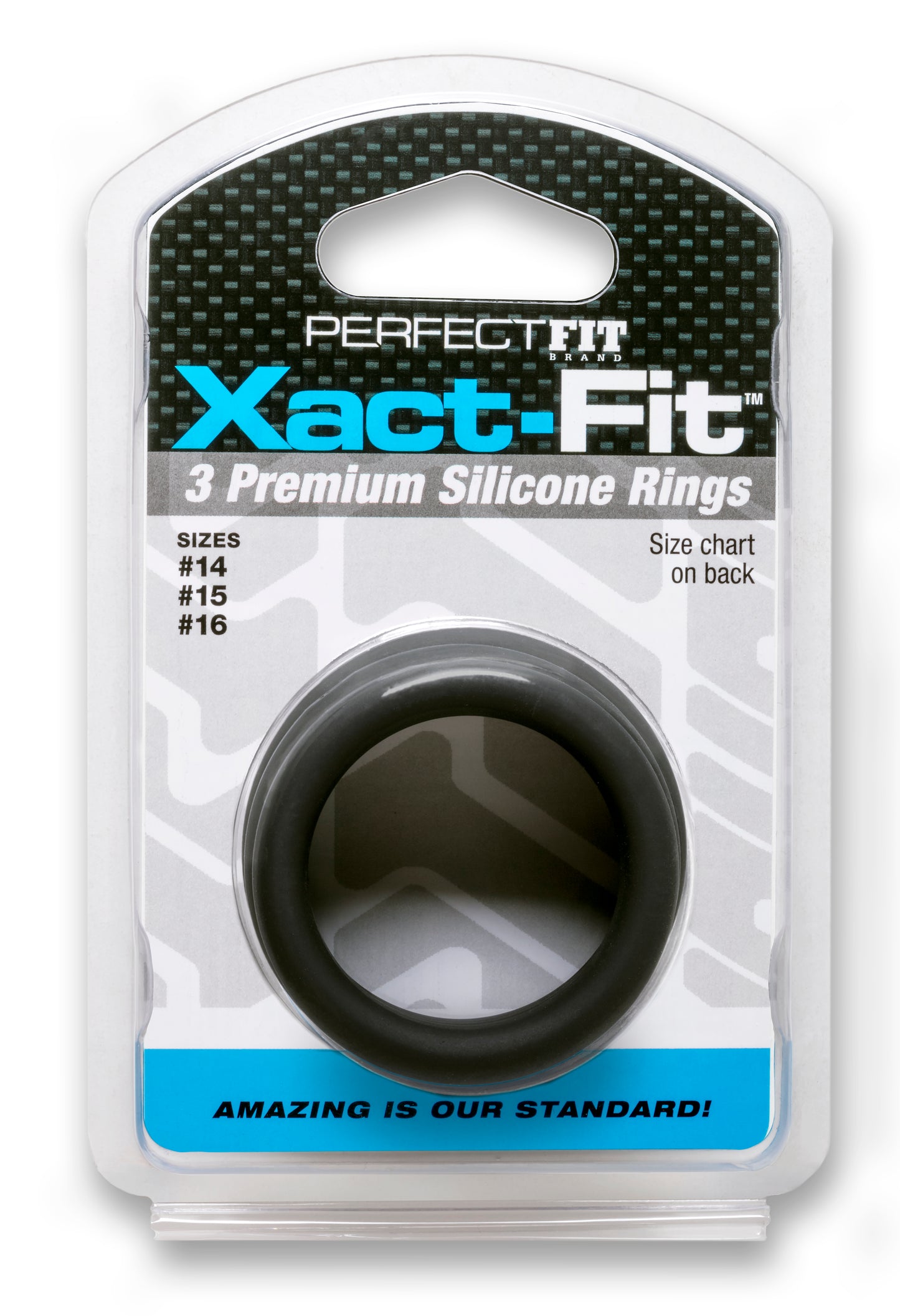 PerfectFit Xact-Fit Silicone Rings Medium 3 Ring Kit