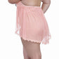 Dreamgirl Lingerie Skirted Teddy with Flyaway Skirt Peach Size Queen