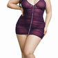 Dreamgirl Lingerie Chemise & G-String Plum Size Queen