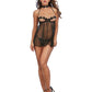 Dreamgirl Lingerie Babydoll, Choker & G-String Black Size OS One Size