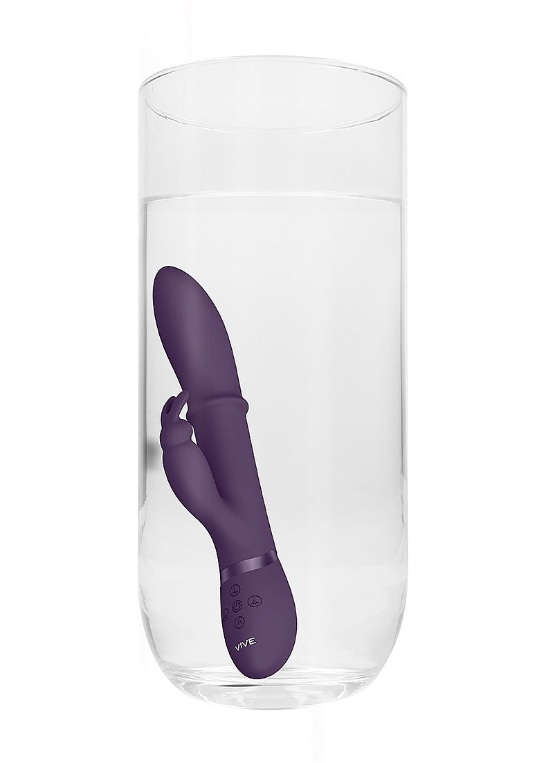 Shots Toys | VIVE Halo G-Spot Rabbit Vibrator with Stimulating Ring Purple