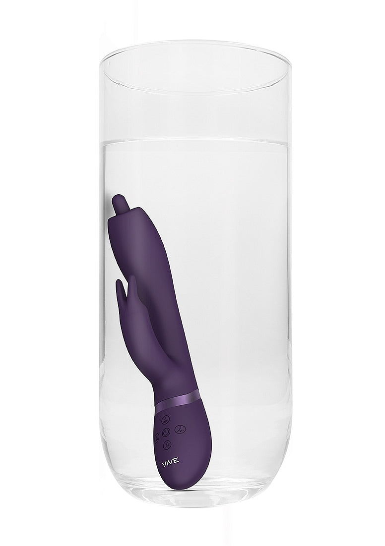 Shots Toys | VIVE Nilo - Rechargeable Rabbit Vibrator w/ Swirling Tip Purple