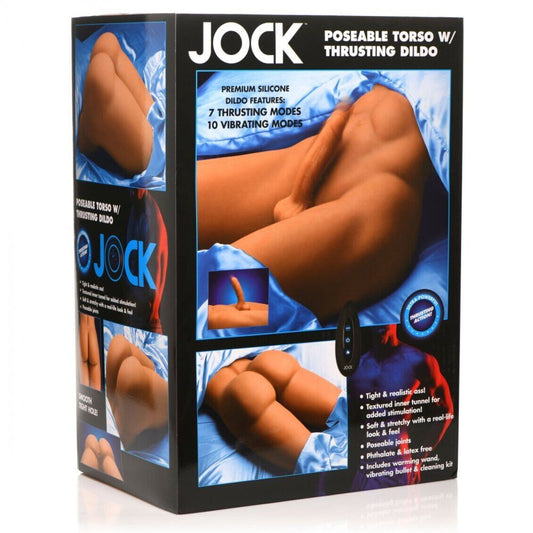 Curve Toys | Jock Poseable Torso w Thrusting Dildo Medium 21kg