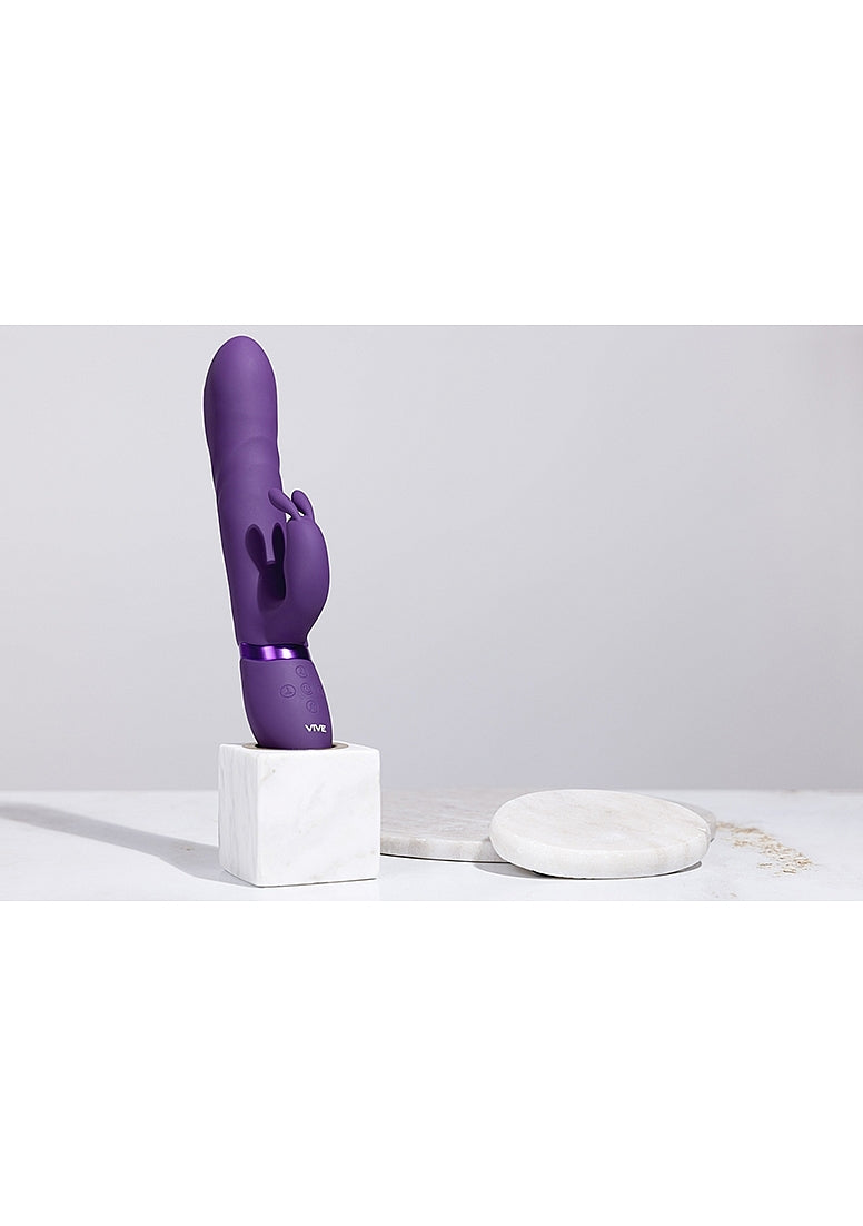 Shots Toys | VIVE Nari Vibrating and Rotating Beads, G-Spot Rabbit Vibrator Purple