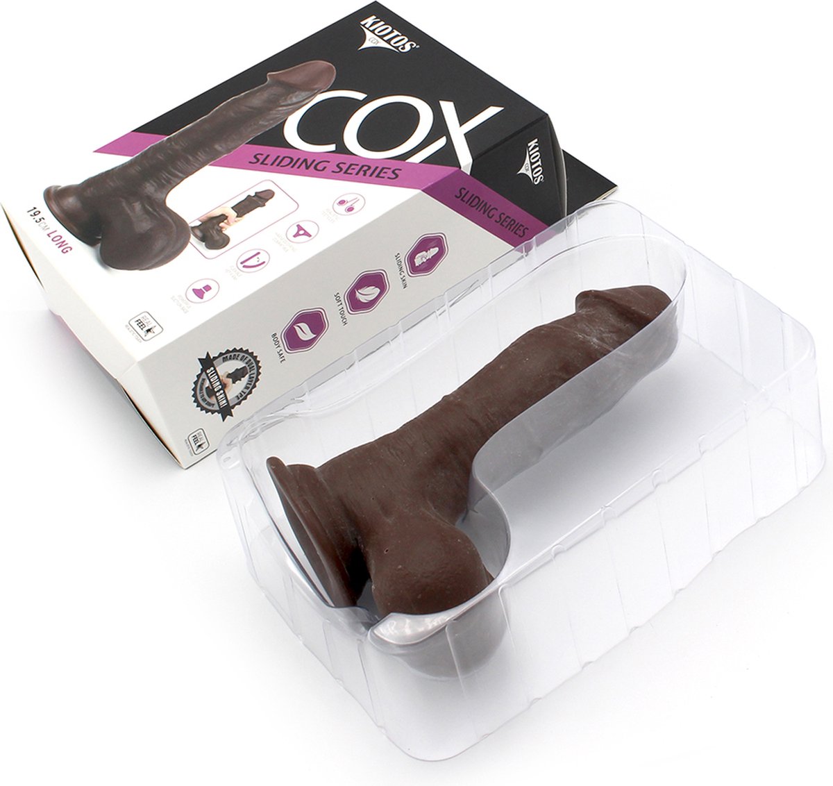 O-Products | Kiotos Cox Sliding Skin Dildo 19.5cm Black