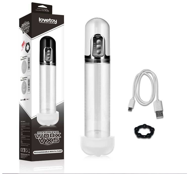 Lovetoy Maximizer Worx VX5 Rechargeable Pump White