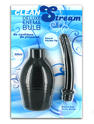 CleanStream Deluxe Enema Bulb Black